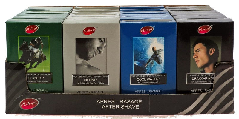 PUREST AFTER SHAVE ASST(COOL WATER,DRAKKAR NOIR,CK ONE,POLO SPORT) 100ML