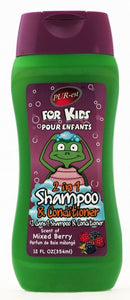 PUREST KIDS SHAMPOO & CONDITIONER-MIXED BERRY 12OZ (354 ML)