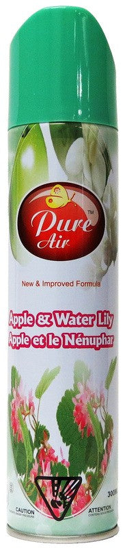 PURE AIR AIRFRESHNER APPLE & WATER LILY 300MLX24