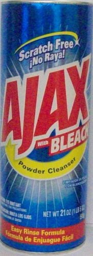 AJAX POWDER CLEANSER WITH BLEACH 21OZ (595G)