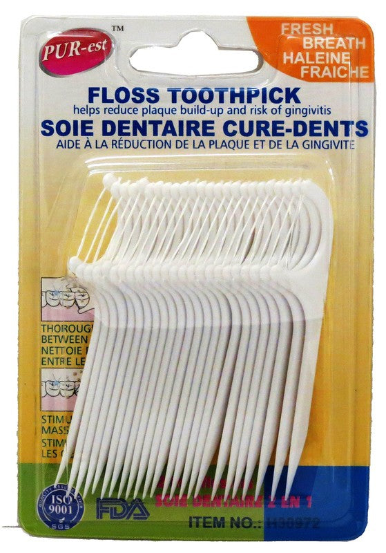 PUREST FLOSS TOOTHPICK 24PCS/PK