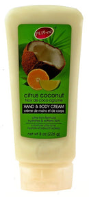 PUR-EST CITRUS COCONUT HAND & BODY CREAM 8OZ 226GR X 12..