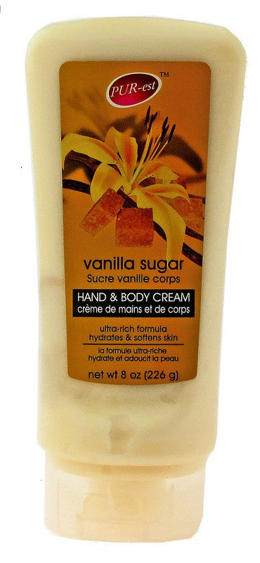 PUR-EST VANILLA SUGAR HAND & BODY CREAM 8OZ 226GR ..