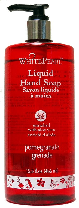 WHITE PEARL LIQUID SOAP-PEARL POMEGRANATE 15.8OZ 466ML X 12