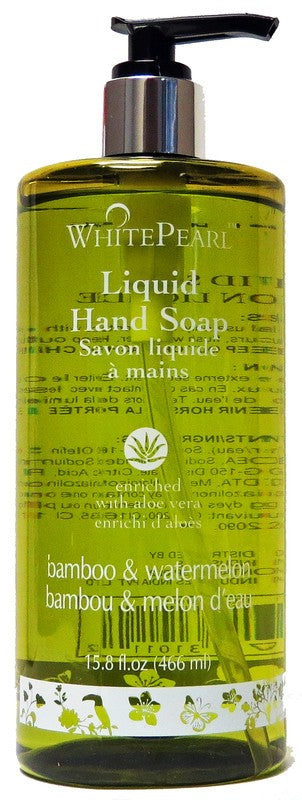 WHITE PEARL LIQUID SOAP BAMBOO & WATERMELON 15.8OZ 466ML X 12..