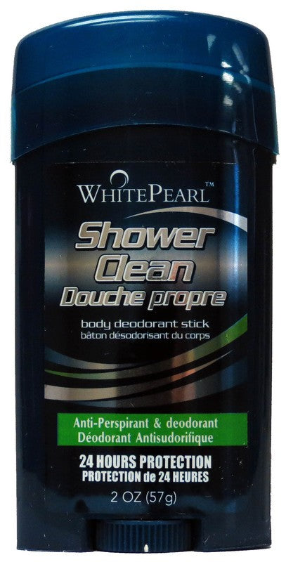 WHITE PEARL BODY DEO STICK FOR MEN-SHOWER CLEAN 57GX24..