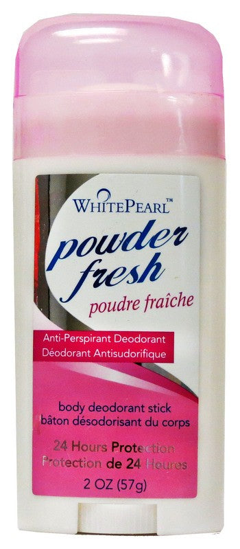 WHITE PEARL BODY DEO STICK FOR WOMEN-POWDER FRSH 2OZ 57GR X 24