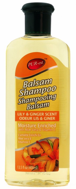 PUR-EST BALSAM SHAMPOO-LILY & GINGER 13.5OZ 400ML X 24..