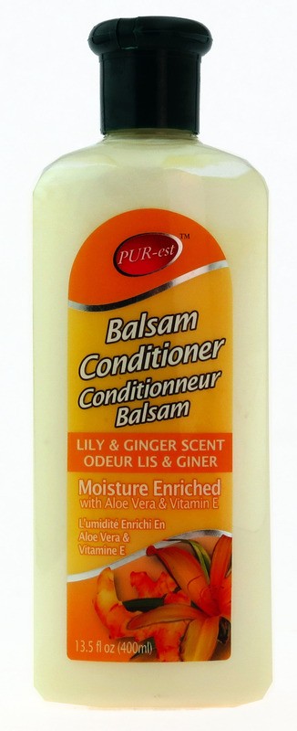 PUR-EST BALSAM CONDITIONER-LILY & GINGER 13.5OZ 400ML X 24..