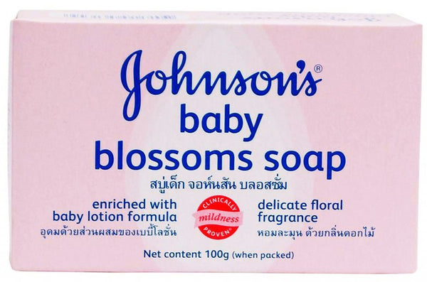 J&J BABY BAR SOAP BLOSSOMS PINK 100G