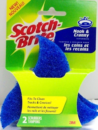 NOOK & CRANNY SCOTCH BRITE SCRUBBERS 2PK