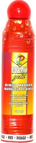 PRIMO GOLD BINGO MARKER RED 100ML X 12..