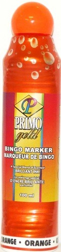 PRIMO GOLD BINGO MARKER ORANGE 100ML X 12..