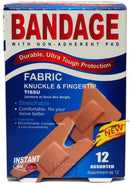 INSTANT AID FABRIC KNUCKLE & FINGER TIP ASST 10PK