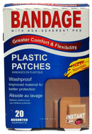 INSTANT AID SHEER PLASTIC PATCHES 20PK