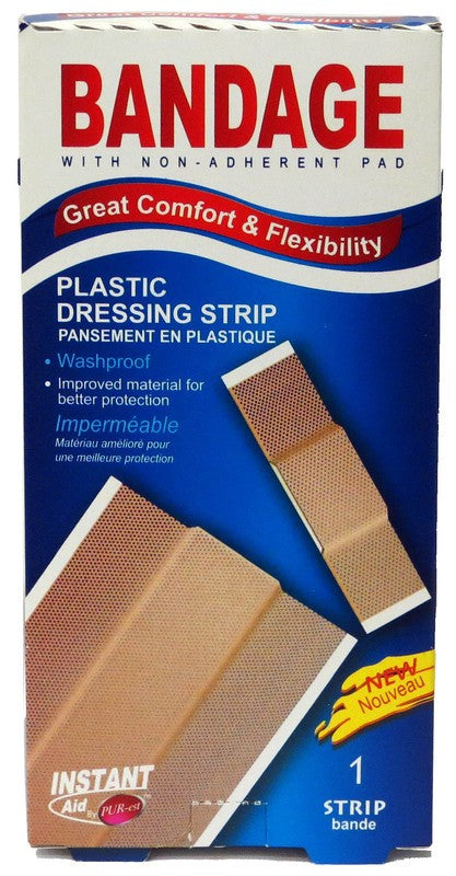 INSTANT AID 1pc PLASTIC DRESSING STRIP 6X100mm ..