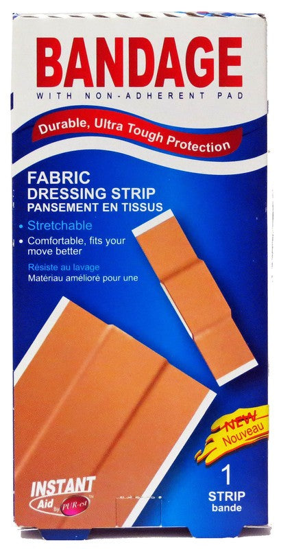 INSTANT AID 1pc FABRIC DRESSING STRIP 6X100mm