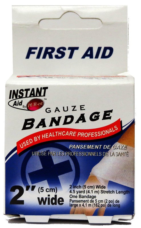 INSTANT AID GAUZE BANDAGE 2 INCH X 5.4 YARDS