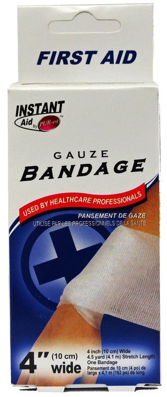 INSTANT AID 4inc GAUZE BANDAGE 4inc X 4.5yds ..