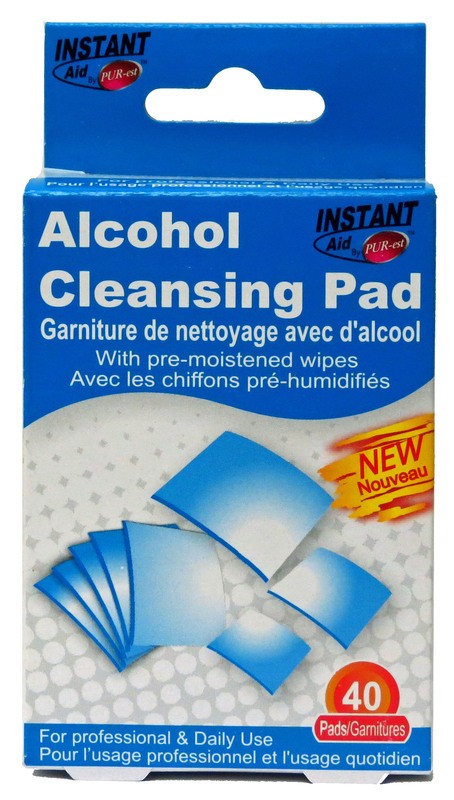 INSTANT AID ALCOHOL WIPES 40pk..