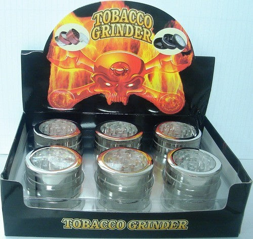 TOBACOO GRINDER SEE THROUGH GLASS