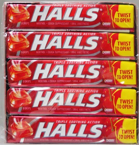 HALLS DROPS 9 PACK-CHERRY (312546050792)