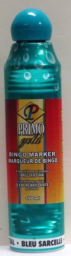 PRIMO GOLD BINGO MARKER TEAL 100ML X 12..