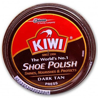 KIWI SHOE POLISH D.BROWN 40GR