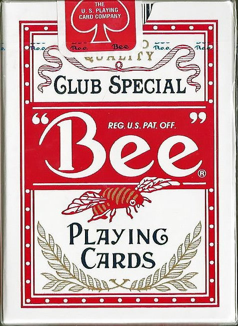 BEE RED PLAYING CARD