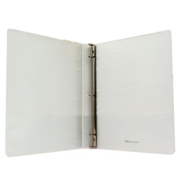 THREE INCH 3 RING BINDERS WHITE 12