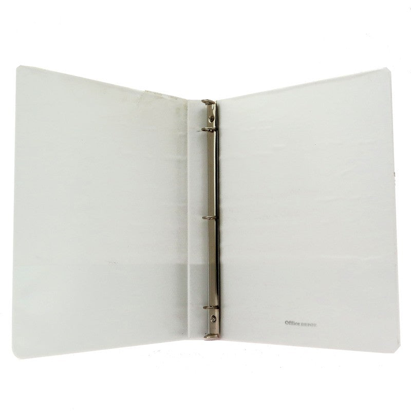 THREE INCH 3 RING BINDERS WHITE 12