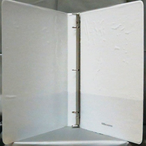 HALF INCH 3 RING BINDERS WHITE X 12