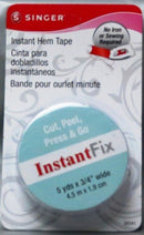 SINGER INSTANT FIX DOUBLE-SIDED HEM TAPE - 3/4"W X 15 YDS