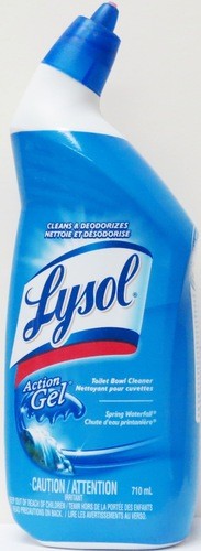 LYSOL TOILET BOWL CLNR ACTION GEL SPRING WATERFALL 710ML