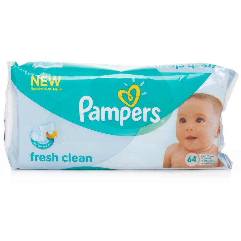 PAMPERS BABY WIPES FRESH CLEAN 64CT ..