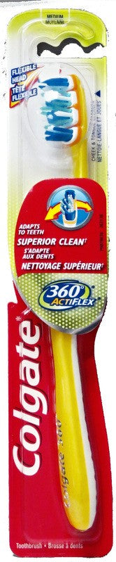 COLGATE TOOTHBRUSH 360 ACTIFLEX MEDIUM