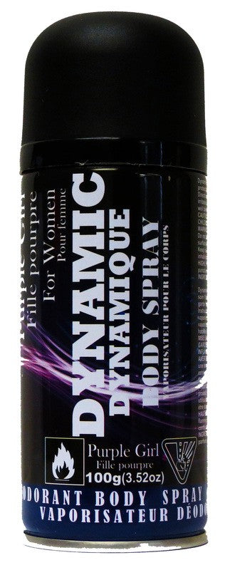 DYNAMIC BODY SPRAY FOR WOMEN PURPLE GIRL 100G X 12..