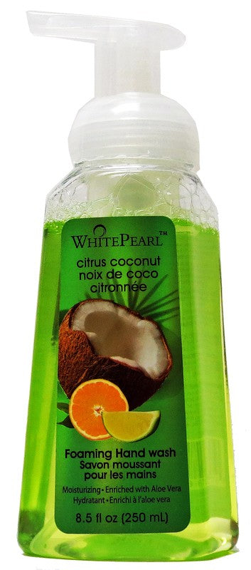 WHITE PEARL FOAMING HAND WASH CITRUS COCONUT 250ML X 12..