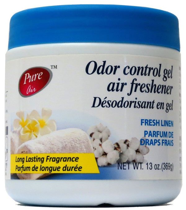 PURE AIR ODOR CONTROL GEL AIR FRESHENER FRESH LINEN 369G