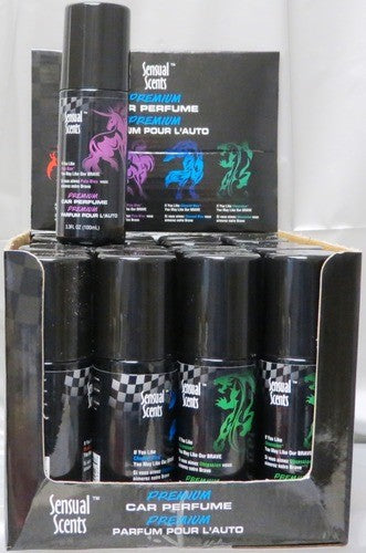 SENSUAL SCENTS CAR AIR FRESHENER SPRAY 4 ASST 100ML