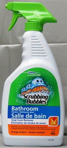 SCRUBBING BUBBLES BATHROOM CLEANER TRIGGER ORANGE 946ML