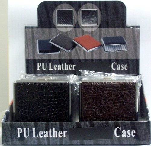 LEATHER CIG CASE WITH ASS DESIGN