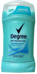DEGREE DEO WOMEN INVISIBLE SOLID ANTI-PERSPIRANT SHOWER CLEAN 1.6 OZ