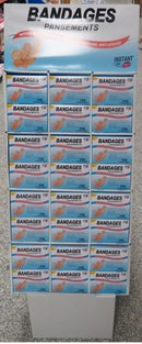 INSTANT AID BY PUREST 100PK ASSORTED BANDAGE DISPLAY H31144 ......