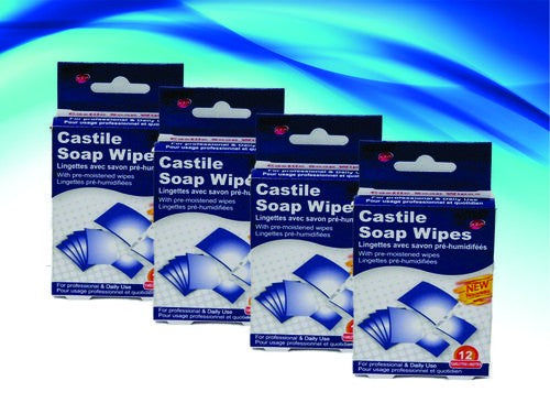 INSTANT AID BY PUREST CASTILE SOAP WIPES 12 PK