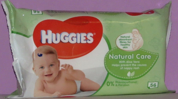 HUGGIES BABY WIPES NATURAL CARE 56CT