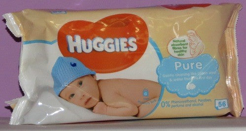 HUGGIES BABY WIPES PURE 56CT