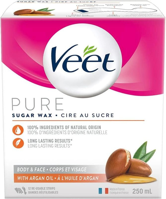 VEET PURE SUGAR W/ ARGAN OIL 250ML