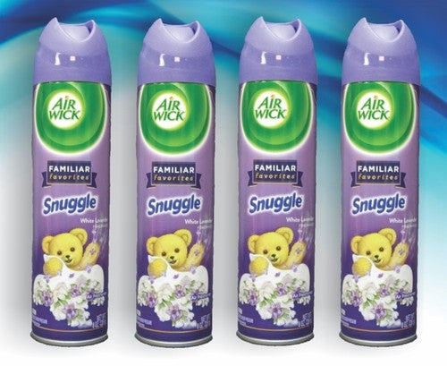 AIR WICK AIR FRESHENER SNUGGLE WHITE LAVENDER 226GM X 12