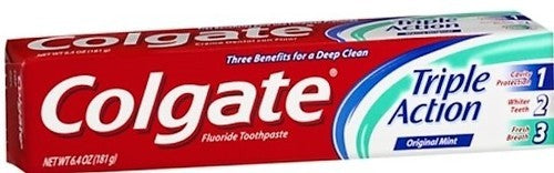 COLGATE TRIPLE ACTION ORIGINAL MINT 70GM (2.5OZ)